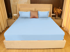 Soft Sky Blue Bedsheet