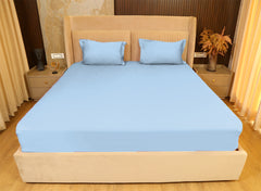 Soft Sky Blue Bedsheet