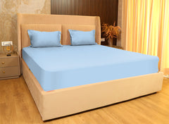 Soft Sky Blue Bedsheet