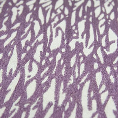 Embroidered Purple Thick Cotton Cushion Cover