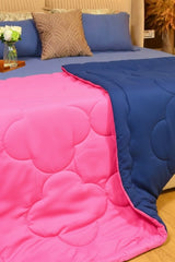 Fuchsia Navy Reversible Comforter