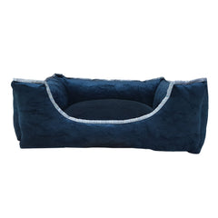 Blue Velvet Pet Bed