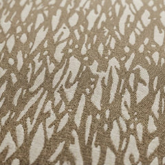 Embroidered Beige Thick Cotton Cushion Cover