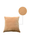 Brown Pure Cotton Velvet Reversible Cushion Cover