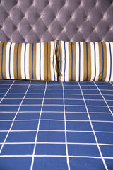 Midnight Grid Luxe Bedsheet