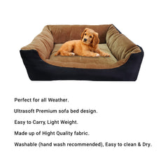 Cozy Bolster Dog Bed