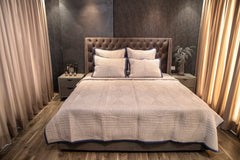 Rice Stitch Geometric Bedspread