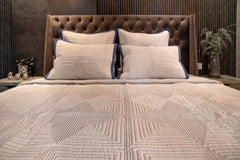 Rice Stitch Geometric Bedspread