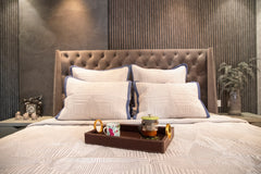 Rice Stitch Geometric Bedspread