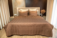 Brown Wave Bedspread
