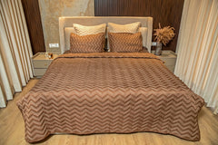 Brown Wave Bedspread