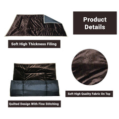 Brown Velvet Dog Mat