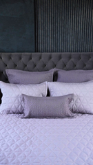 Silver Grey Geometric Bedding set