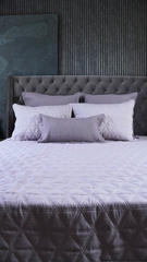 Silver Grey Geometric Bedding set