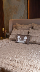 Champagne Gathered Bedspread