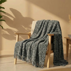 Charcoal Textured Throw Blanket