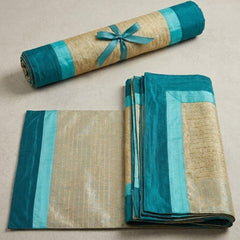 Modern Teal Table Runner Set