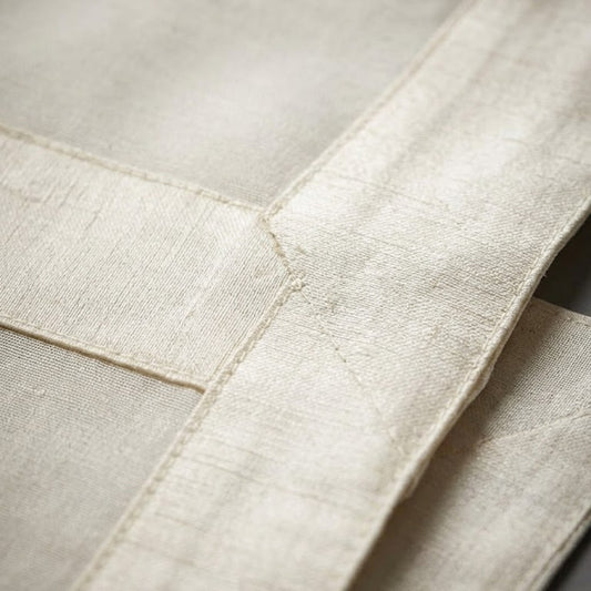 Ivory Satin Table Runner Set