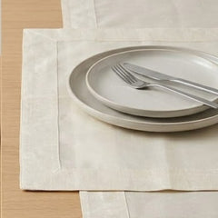 Ivory Satin Table Runner Set