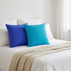 Mix Microfiber Striped Quilted Cushion Cover