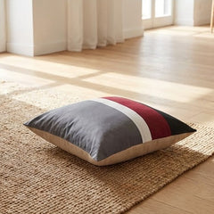 Grey Patchwork Pattern Cushion Covers