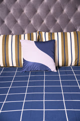 Midnight Grid Luxe Bedsheet