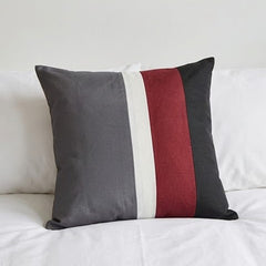 Grey Patchwork Pattern Cushion Covers