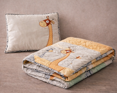 Giraffe Baby Quilt & Pillow Set