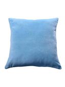 Blue Pure Cotton Velvet Reversible Cushion Cover