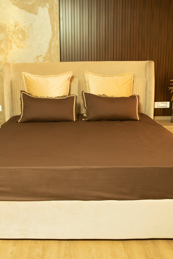 Cotton Flax Fringe Bedsheet
