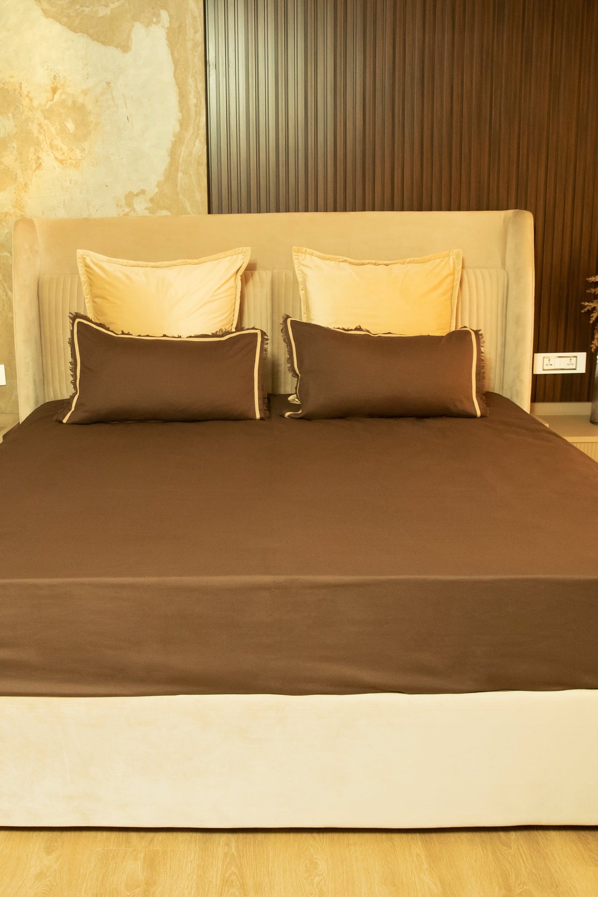 Cotton Flax Fringe Bedsheet