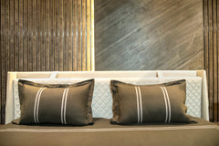 Grey Pleated Bedsheet