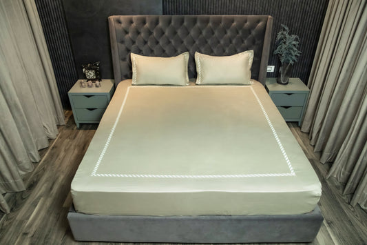 Sage Pleated Bedsheet