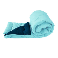 Aqua Blue & Navy Reversible Comforter