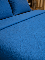 Royal Azure Quilted Bedcover Set