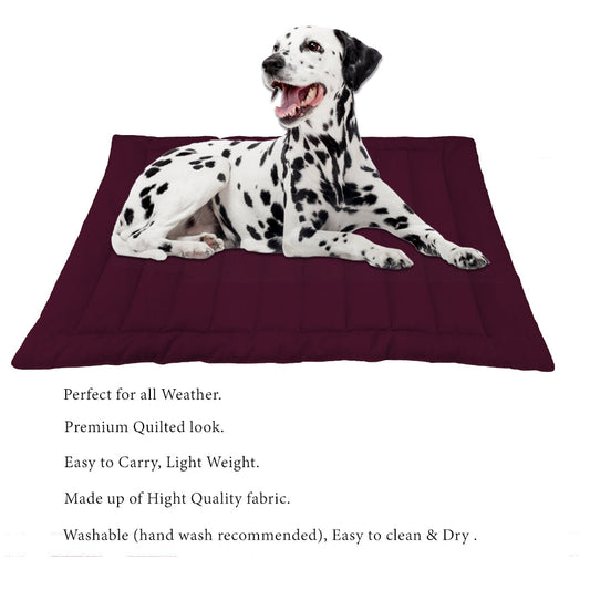 Cozy Maroon Dog Mat
