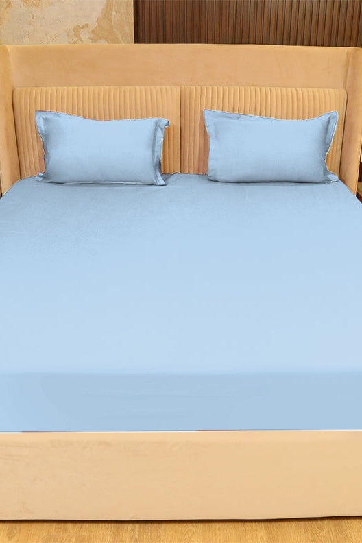 Soft Sky Blue Bedsheet
