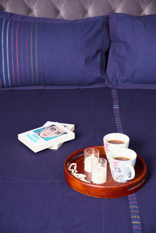 Midnight Muse Handloom Bedsheet
