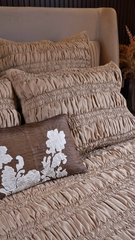 Champagne Gathered Bedspread
