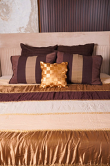 Mocha Gold Luxe Quilt Set
