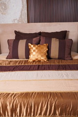 Mocha Gold Luxe Quilt Set