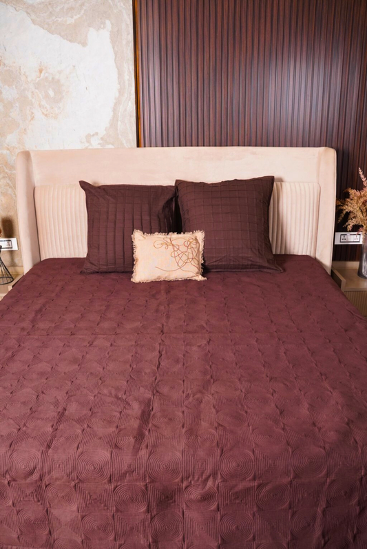 Cocoa Swirl Quilt Set