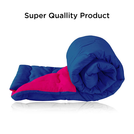 Fuchsia  Navy Reversible Comforter