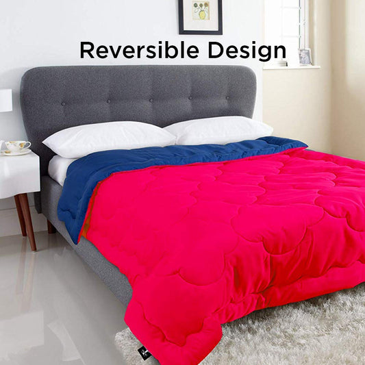 Fuchsia  Navy Reversible Comforter