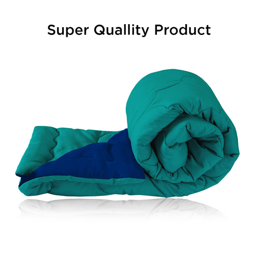 Teal Green & Royal Blue Reversible Comforter