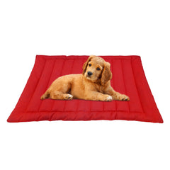Crimson Cozy Dog Mat