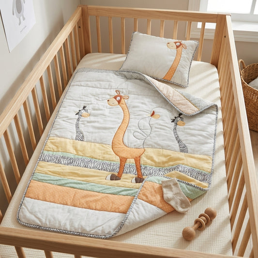 Giraffe Baby Quilt & Pillow Set