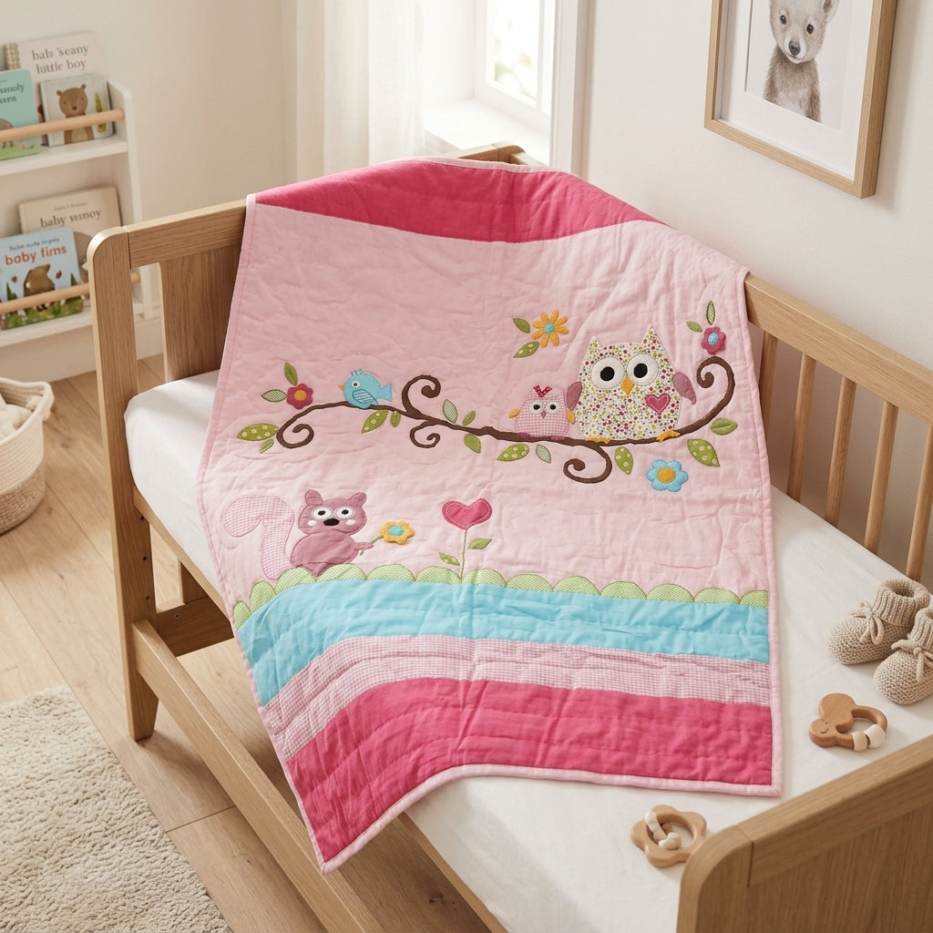 Blush Garden Baby Quilt