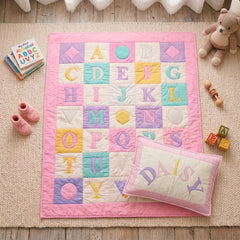Alphabet Dreams Baby Quilt & Pillow Set