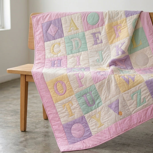 Alphabet Dreams Baby Quilt & Pillow Set
